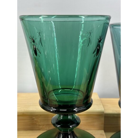 LA ROCHERE NAPOLEON MULTICOLOR BEE WINE GLASS GOBLET 8 OZ 5.5"H (Set Of 4) - Picture 2 of 3